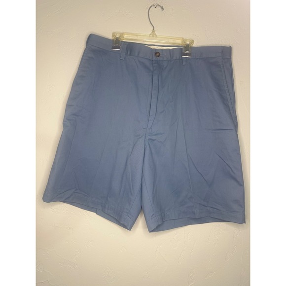 Haggar‎ Men's Shorts Casual Classic Fit Flat Front Blue Size 36 - Picture 1 of 4
